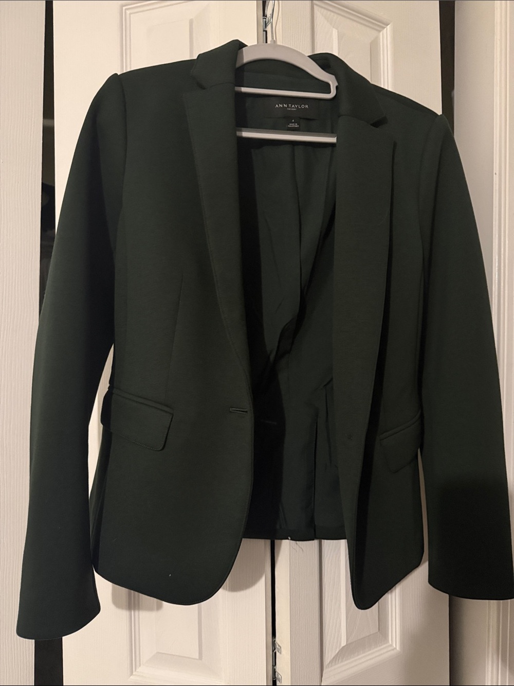 Ann Taylor Forest Green Tailored Blazer